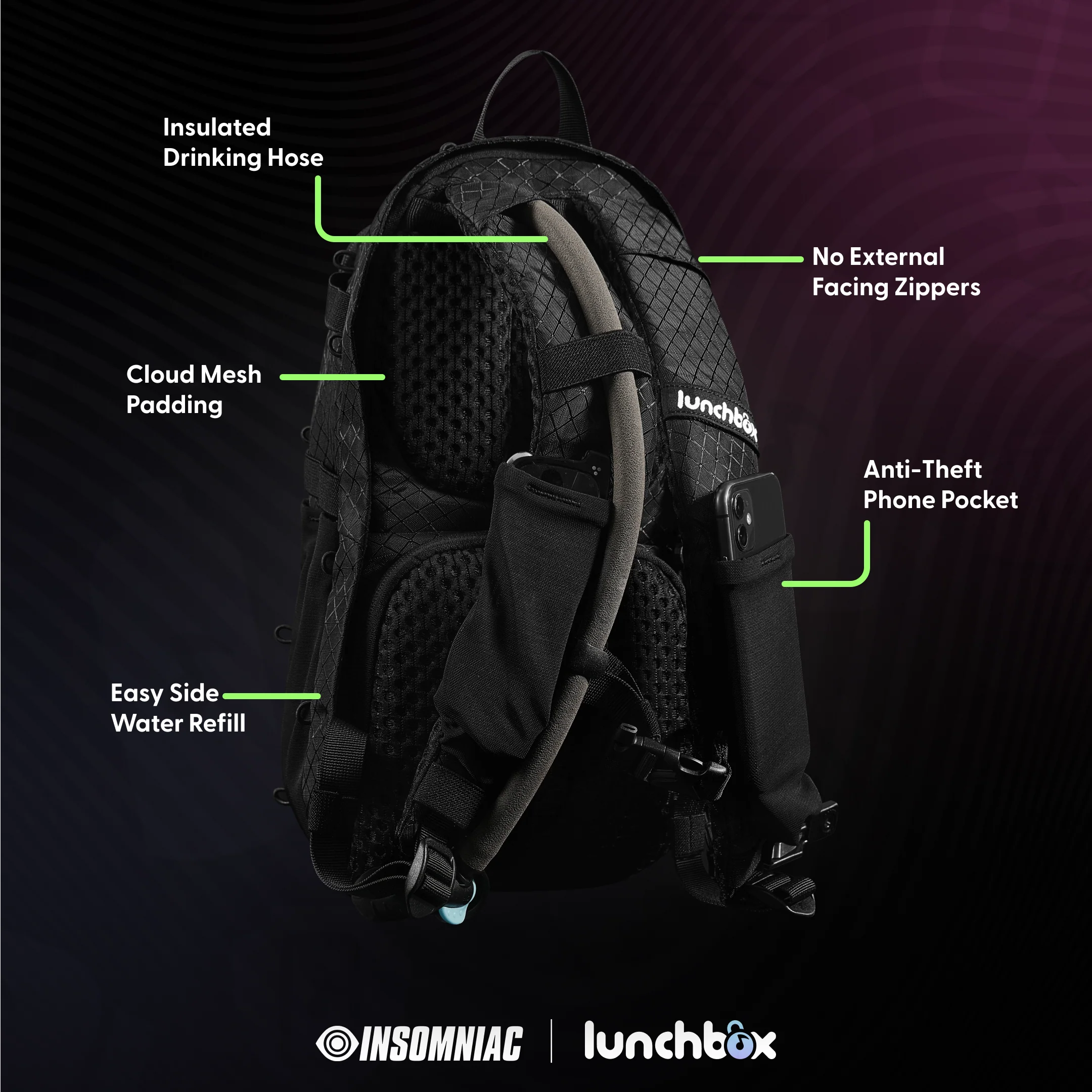 Insomniac 2025 Hydration Pack - Image 3