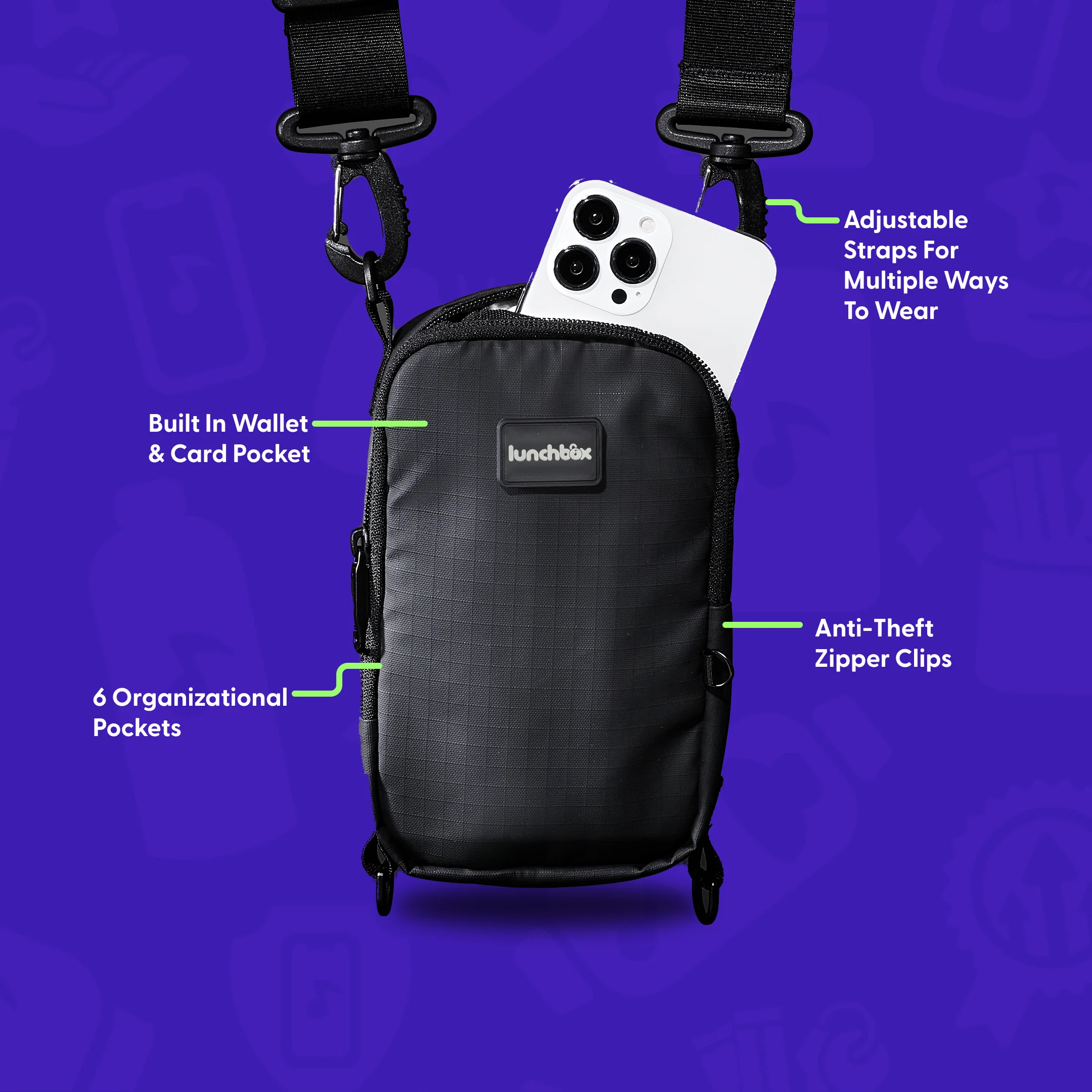 Lunchbox Phone Satchel - Image 3